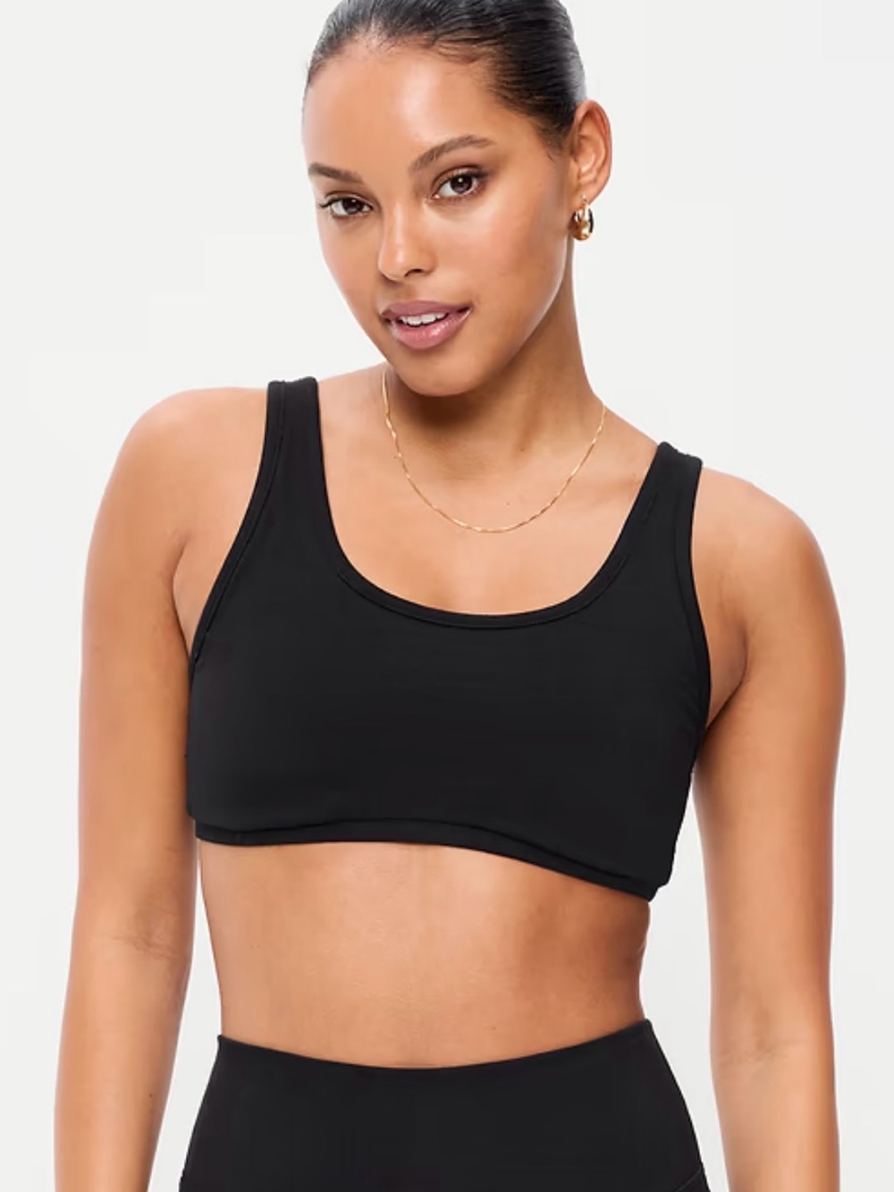 EUC Old Navy Powerchill Light Support Sports Bra - Black